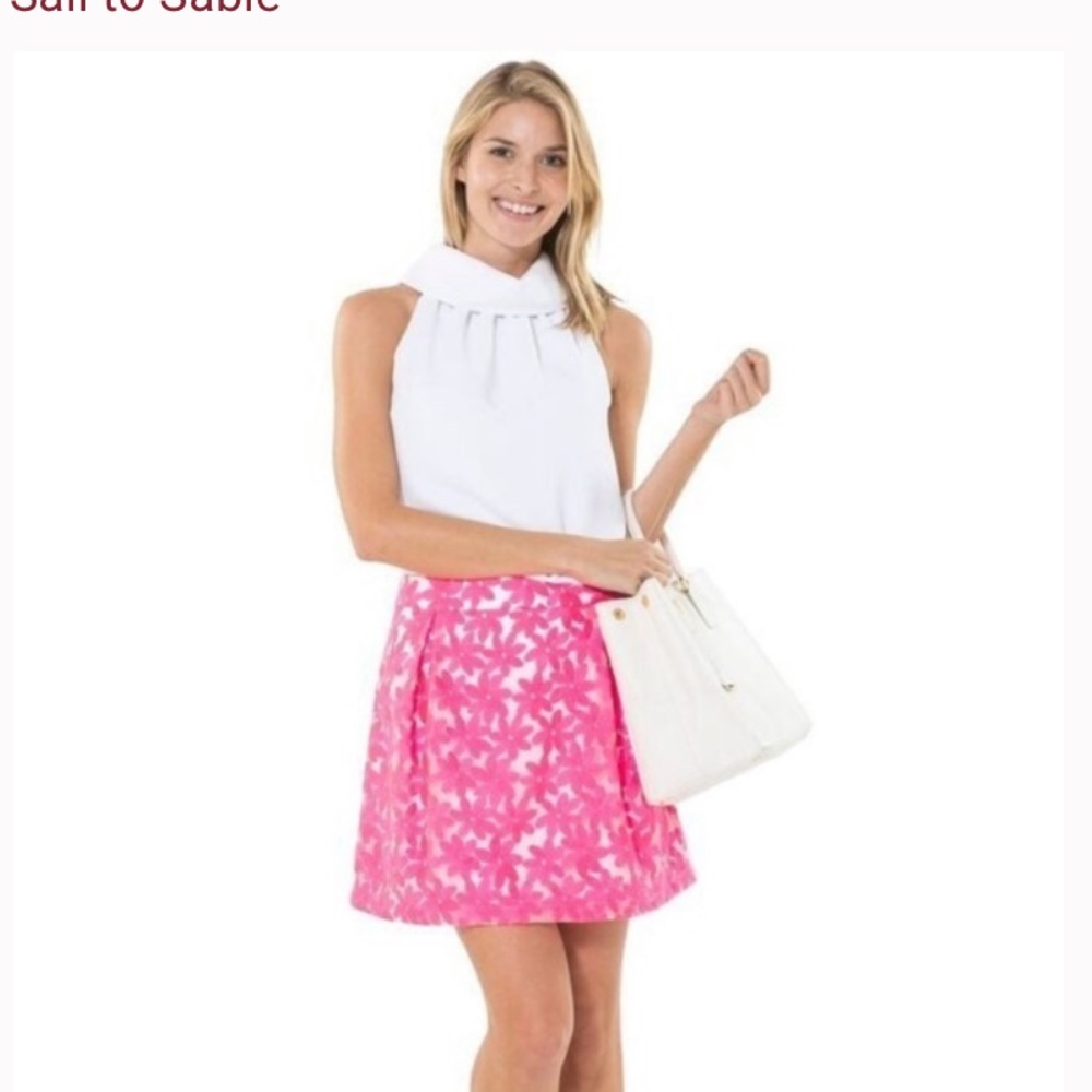 Sail to Sable pink and white Cotton Candy skirt